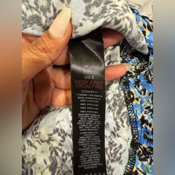 Topshop Floral Blue romper US size 6 - Picture 10 of 11